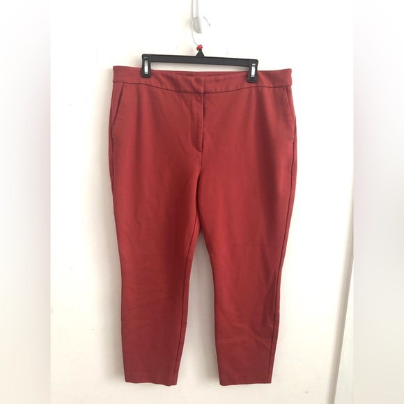 Boden Women's 16/18R Hampshire 7/8
Pants Flat Front Dress Ankle Orange Career - Picture 2 of 9